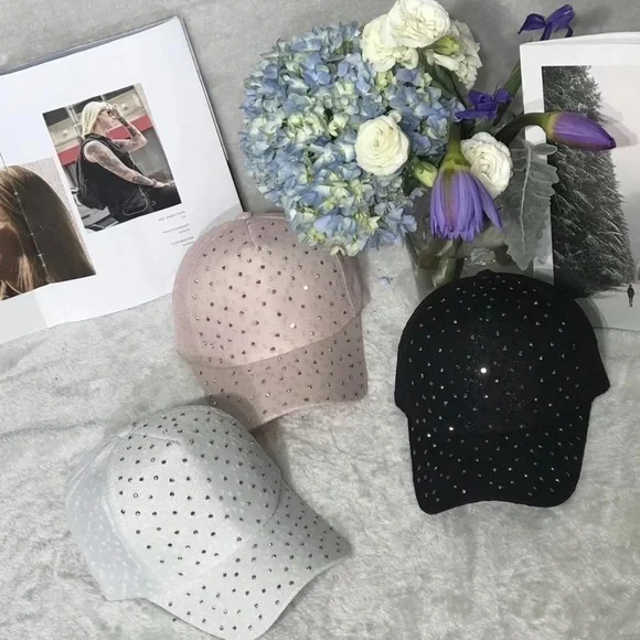 NEW-ELEGANTLY Blingy & Subtle Shimmer BaseBall Hat - Picture 8 of 8